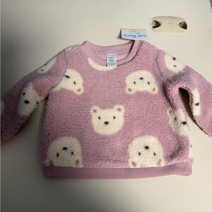 Carter's Pink Fleece Baby Sweater